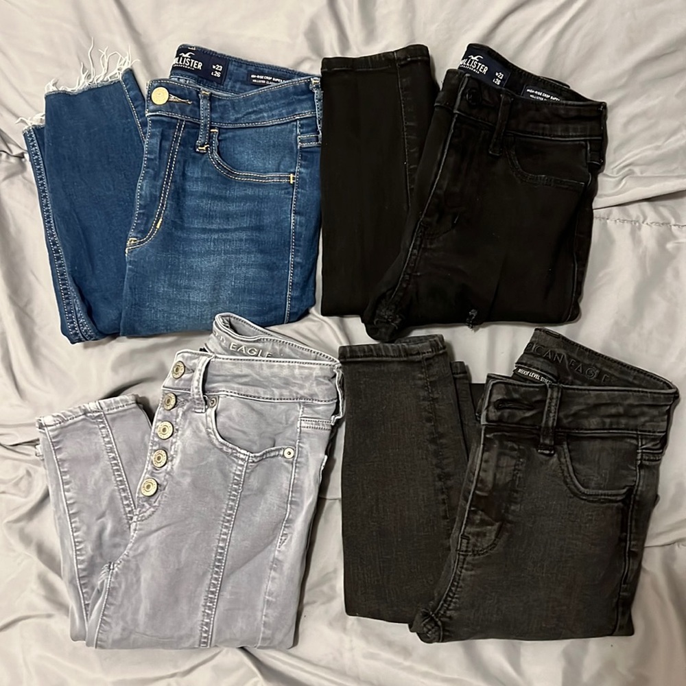 American eagle & Hollister jeans bundle